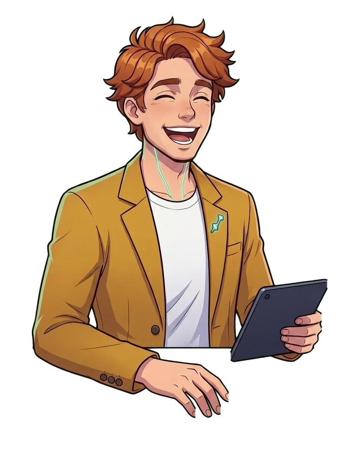 Archer laughing